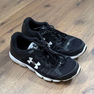Under Armour Kids Black and White Sneakers